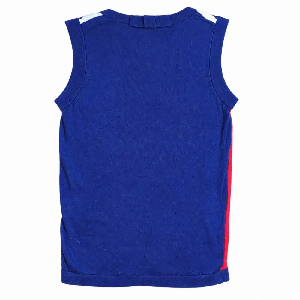 Kate Spade New York Women’s S Colorblock Striped Sleeveless Knit Sweater Top